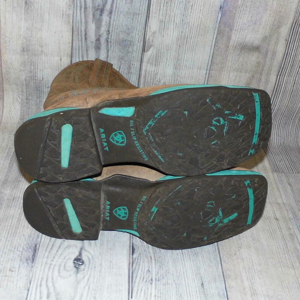 Ariat Anthem Venttek Distressed Java/Turquoise Co… - image 2